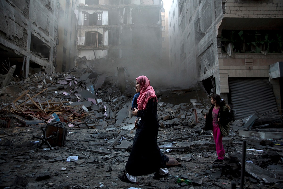 Dai Gaza tan hoang sau khi hung du 