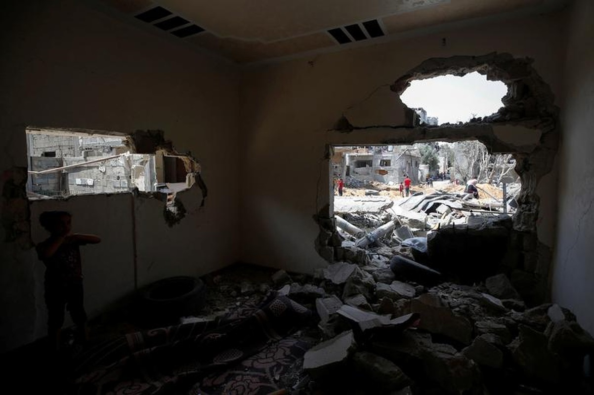 Can canh Gaza tan hoang sau 11 ngay Israel - Hamas giao tranh ac liet