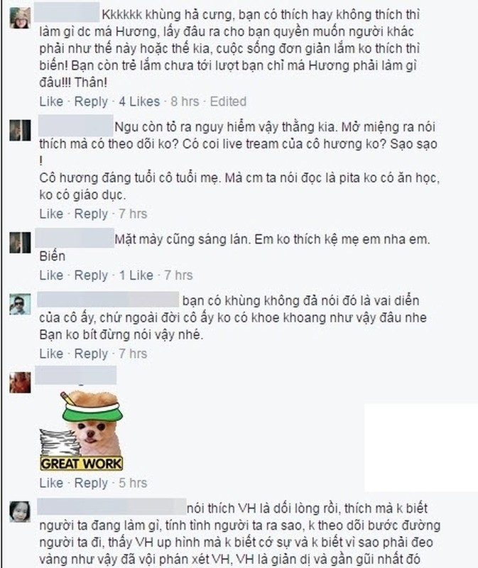 Viet Huong dap tra khi bi 