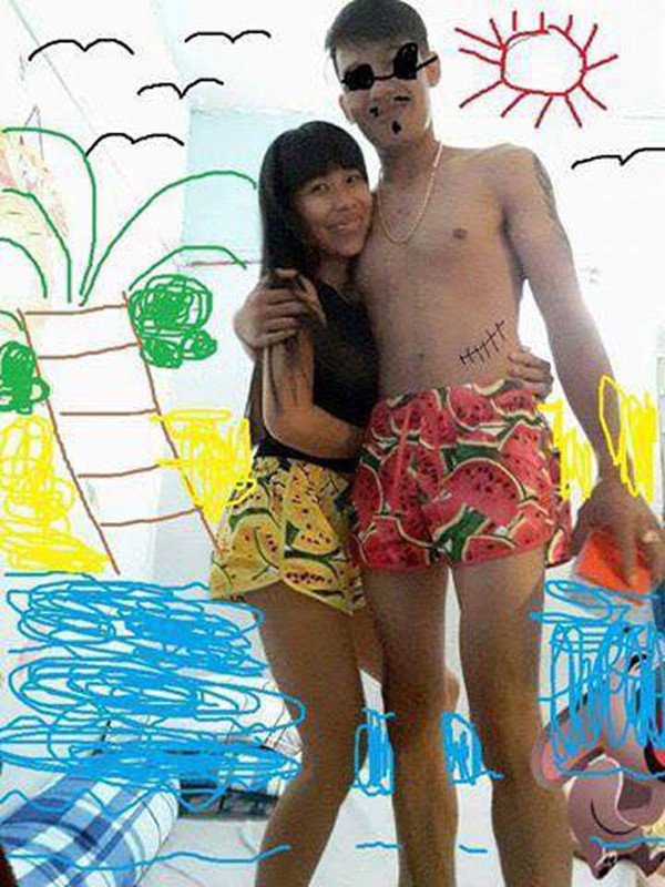 Cai ket lan lon cho cap doi nho dan mang Photoshop canh di bien-Hinh-7