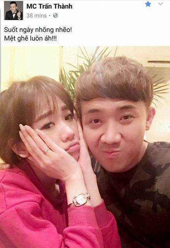 Hinh anh ngot ngao cua Tran Thanh, Hari Won 3 thang sau cuoi-Hinh-7