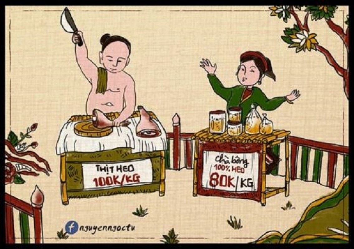 Bo tranh Dong Ho che thuc trang thuc pham ban gay sot-Hinh-3