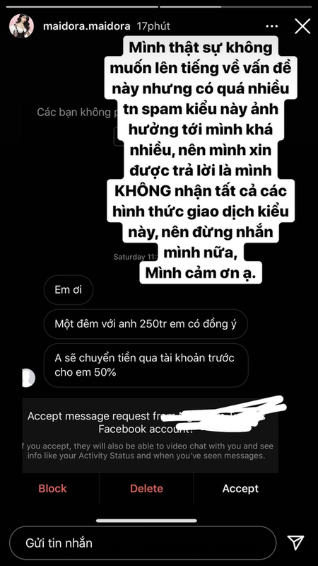 Hoc doi lo body nong bong, Mai Dora lam netizen 