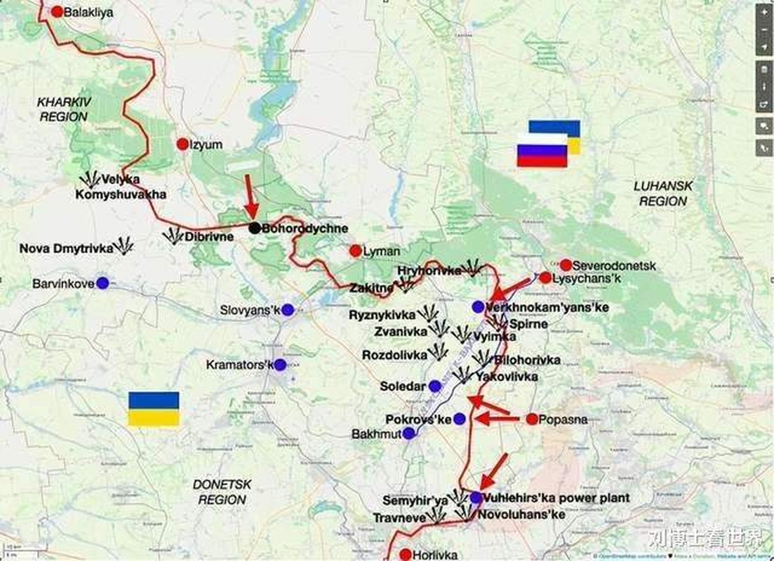 Ukraine tan cong tuyen phong ngu cua Nga tren song Ingulets-Hinh-3