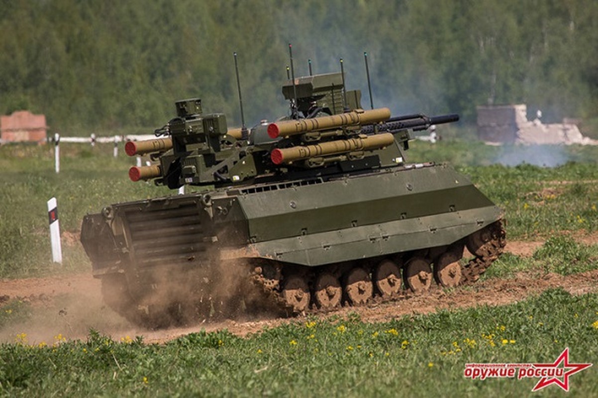 Leopard-2 chua toi Ukraine, Nga da dua robot diet tang tham chien-Hinh-6