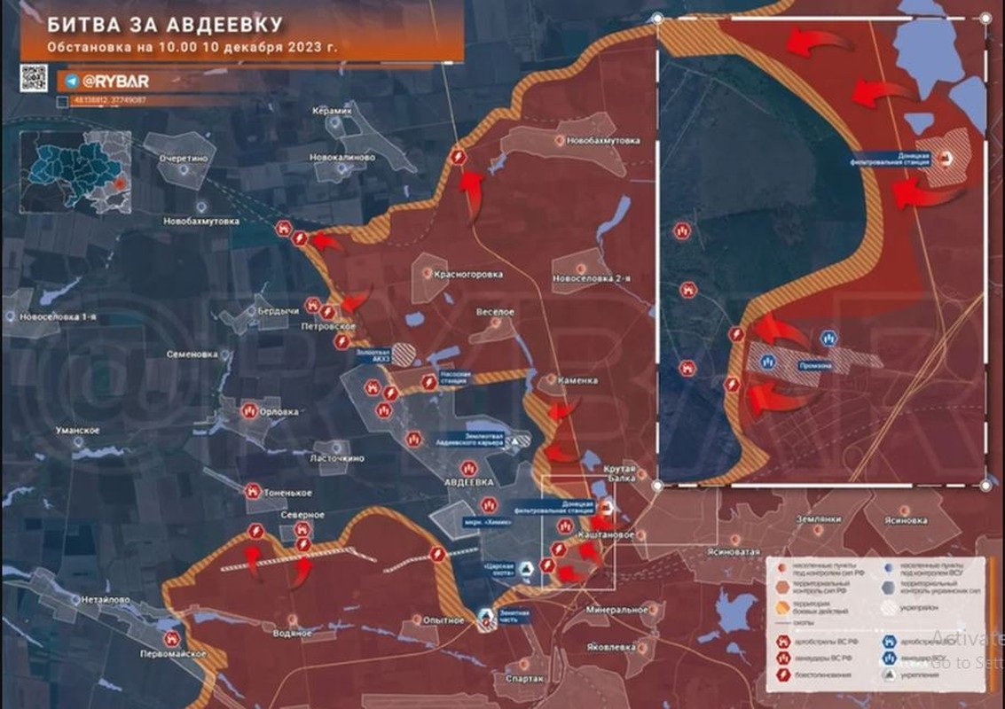 Quan Nga xiet vong vay, Avdiivka nguy kich, 8 lu doan Ukraine tang vien-Hinh-16