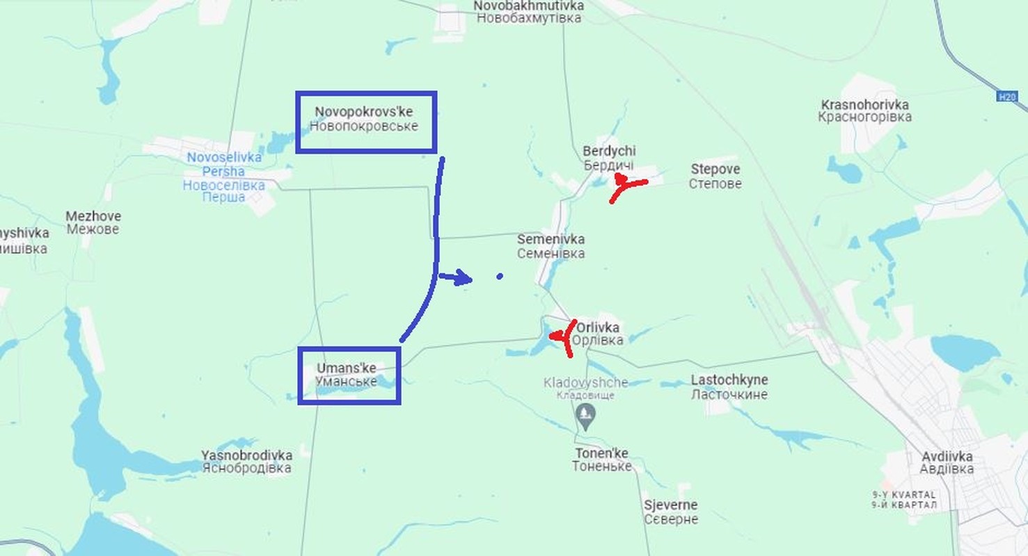 View - 	Nga tiến mạnh về hướng tây Avdiivka quyết nhổ cái gai Ivanivsk