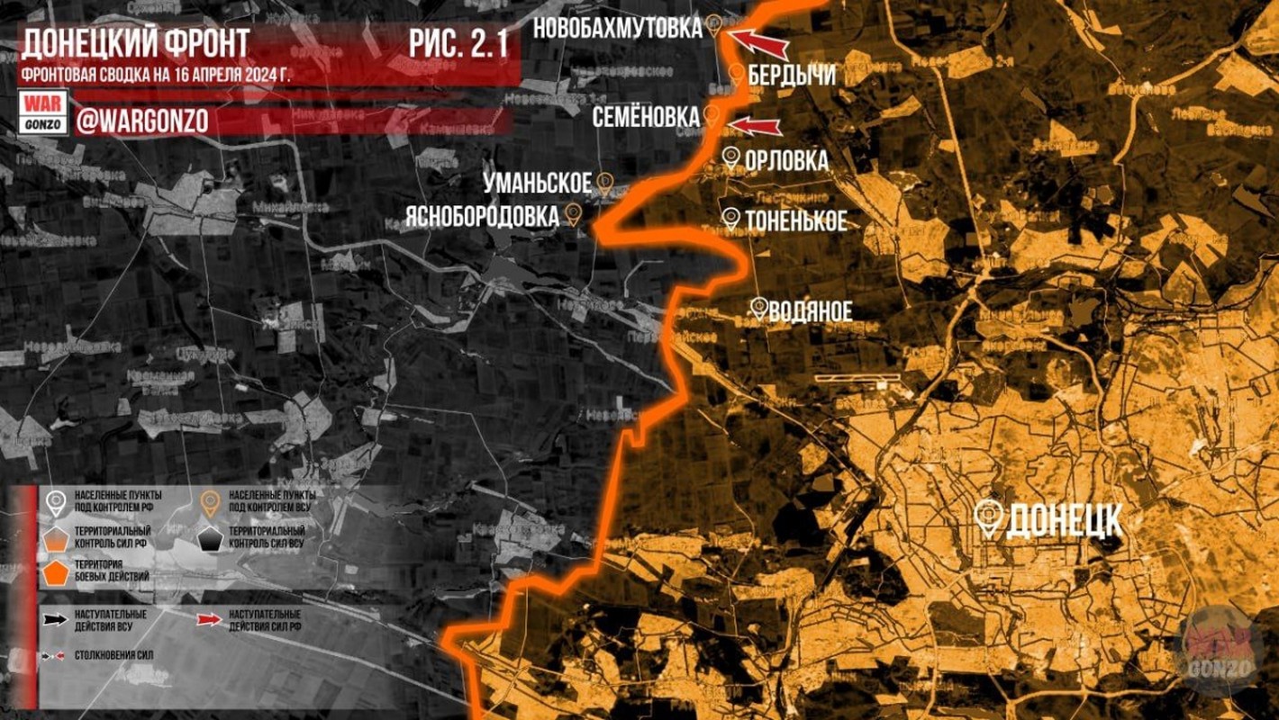 View - 	Thọc sâu quá hiểm quân Nga đột phá Ocheretinsky ở tây Avdiivka