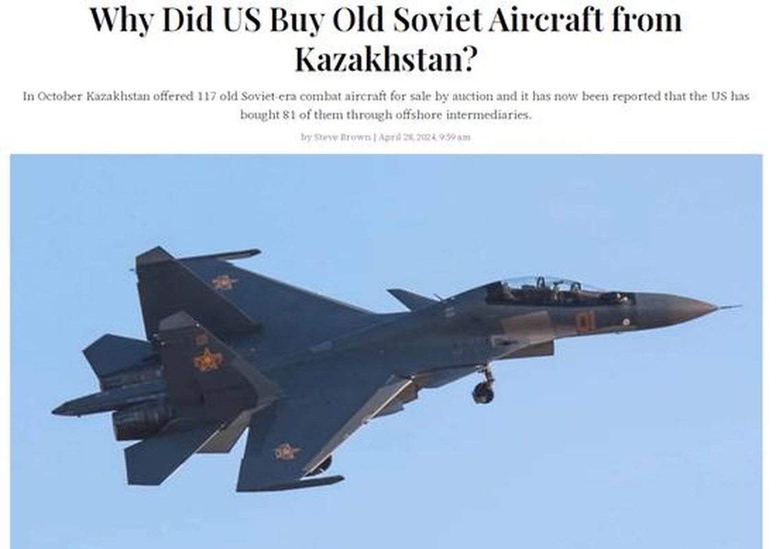 View - 	Tại sao Mỹ mua 81 máy bay chiến đấu cũ của Kazakhstan