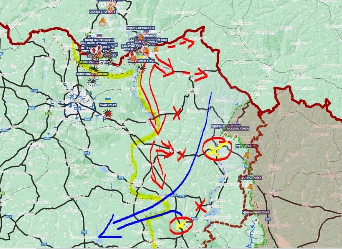 View - 	Nga đưa pháo nhiệt áp và siêu cối quyết san phẳng Volchansk