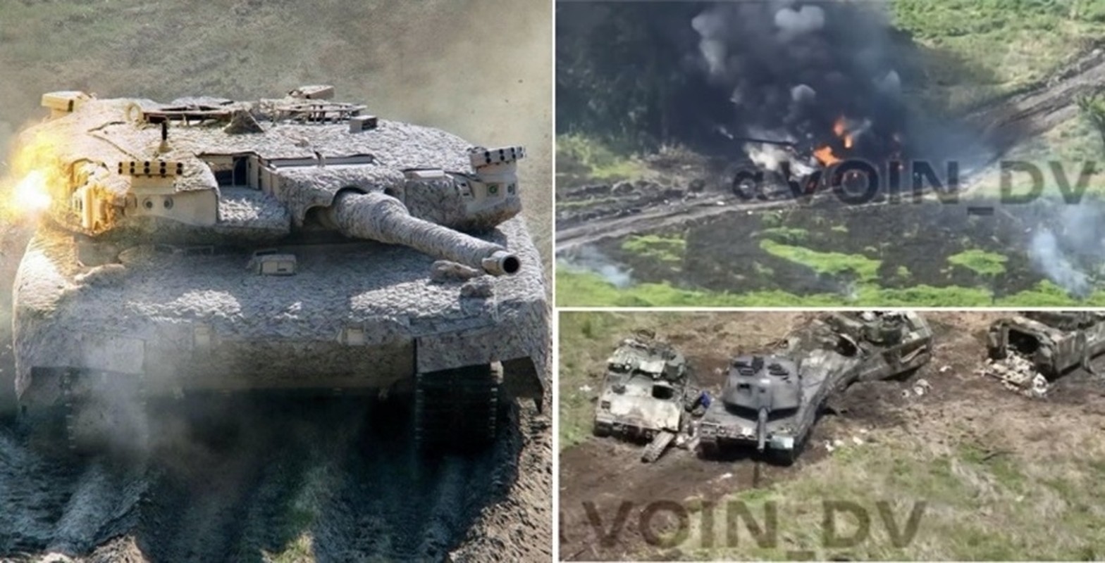 View - 	Trận đấu tăng giữa T72B3 và Leopard 2A4 trên chiến trường Ukraine