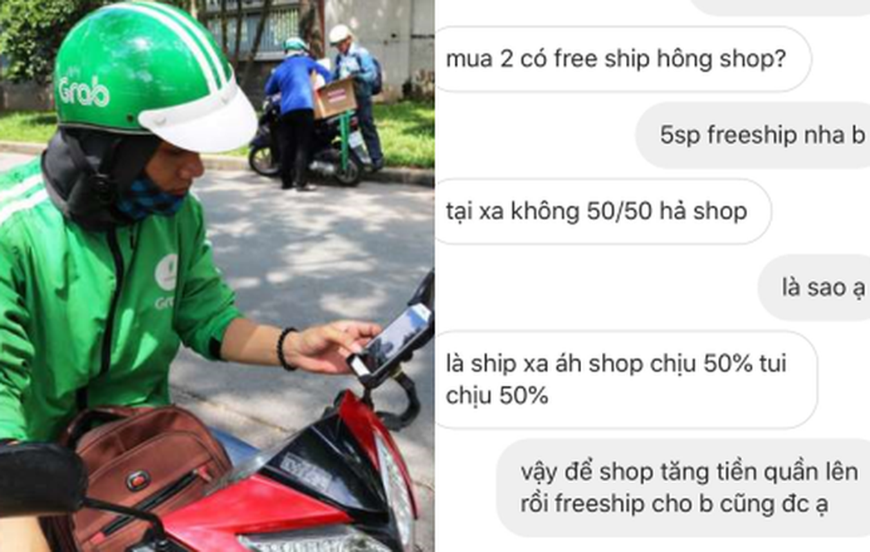 Bi ki keo tien ship, chu shop dap tra cuc chat voi