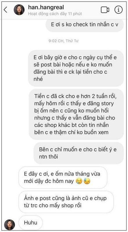 KOLs qua lo den nghi van nguoi thu 3, Han Hang bi nem da toi tap-Hinh-7