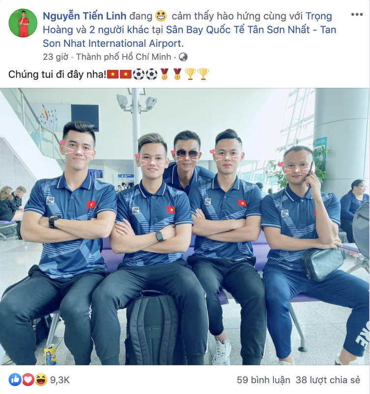 Di SEA Games, dan cau thu U22 Viet Nam thi nhau khoe anh gay bao-Hinh-2