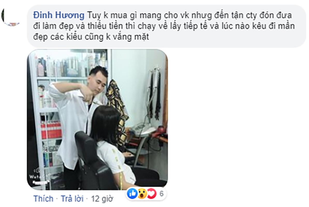 Chong nha nguoi ta mua tra sua cho vo de lam toc don Tet-Hinh-4