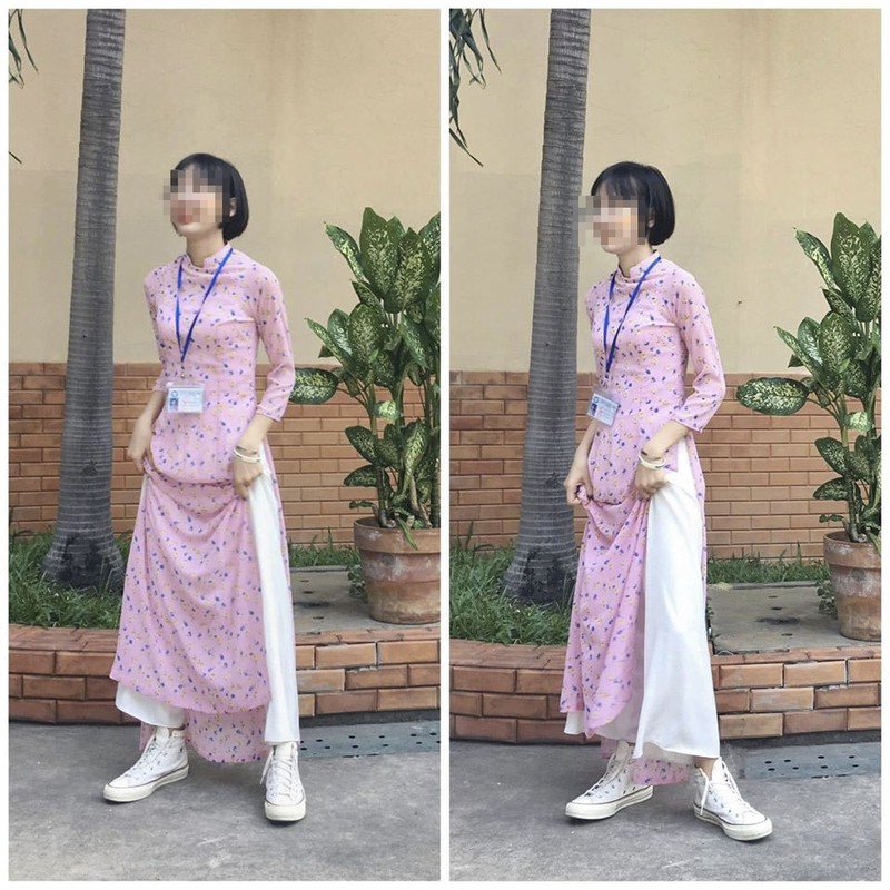 Ao dai Viet bi 