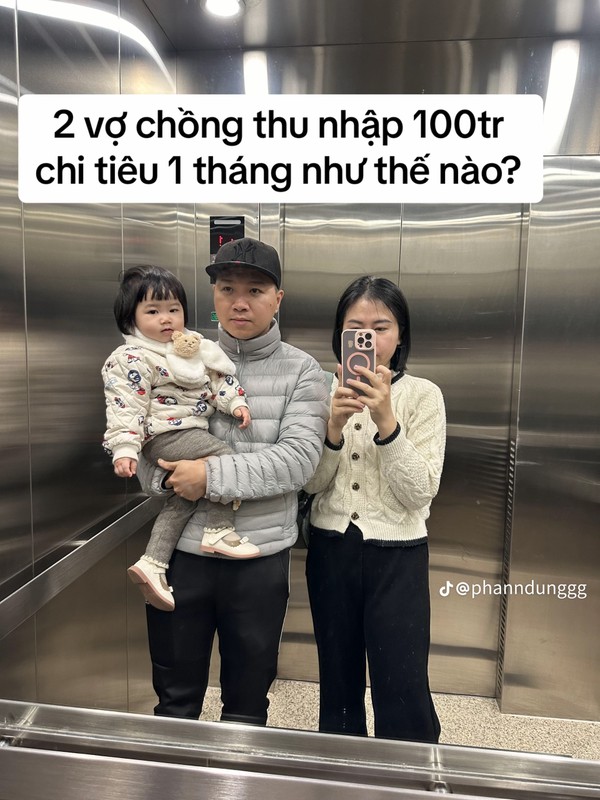 Tranh cai cap vo chong chia se cach “thu nhap 100 trieu chi tieu“