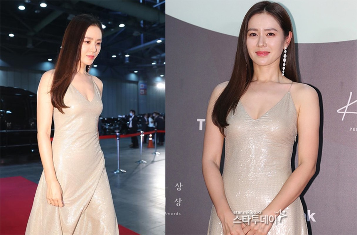 Soi vay hang hieu Son Ye Jin mac o le trao giai Baeksang Arts Awards-Hinh-5