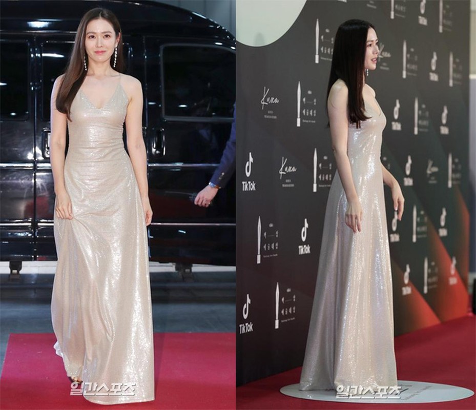 Soi vay hang hieu Son Ye Jin mac o le trao giai Baeksang Arts Awards