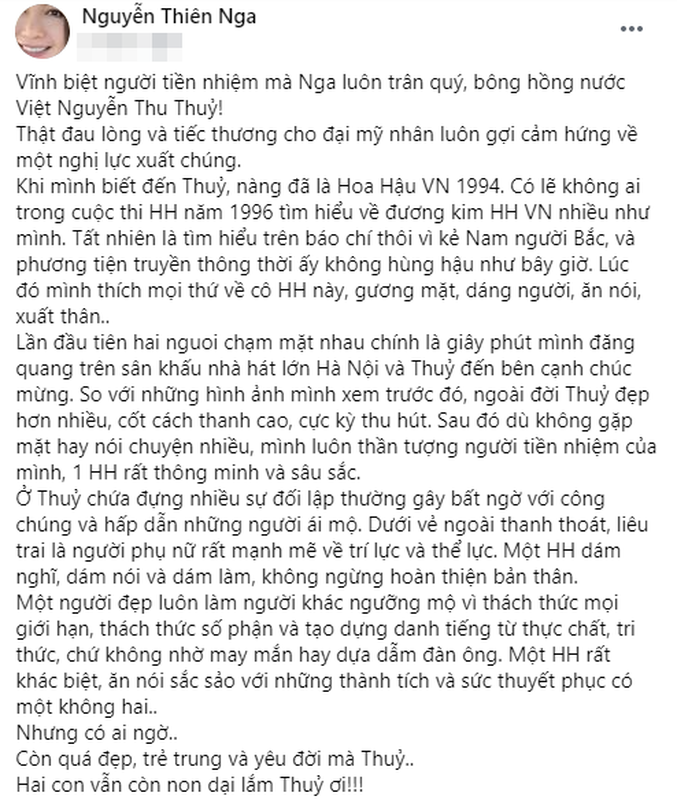 Dan hoa hau, a hau chia se dieu gi ve Hoa hau Thu Thuy?-Hinh-2