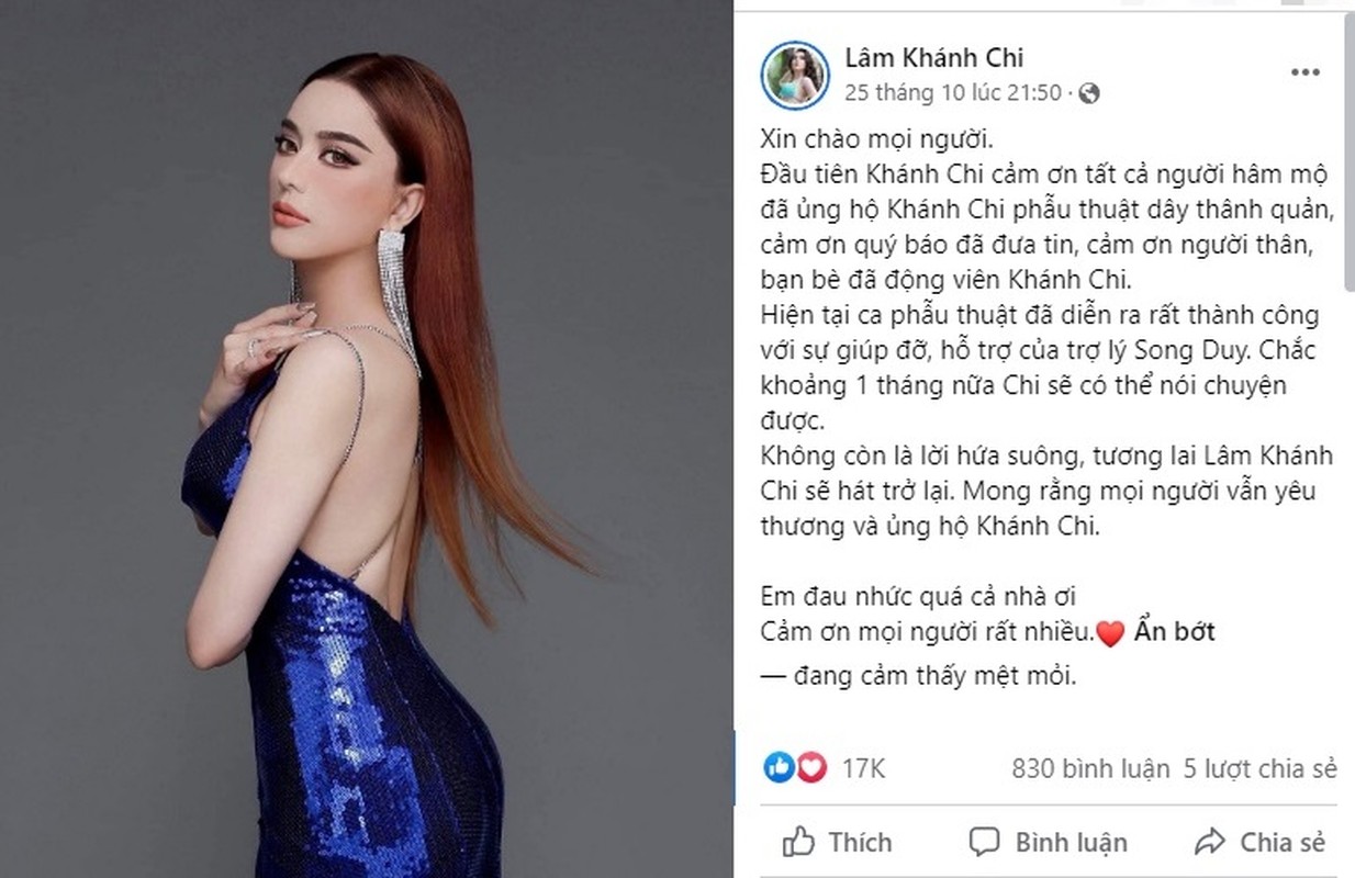Lam Khanh Chi rang ro sau phau thuat thay doi giong noi-Hinh-7