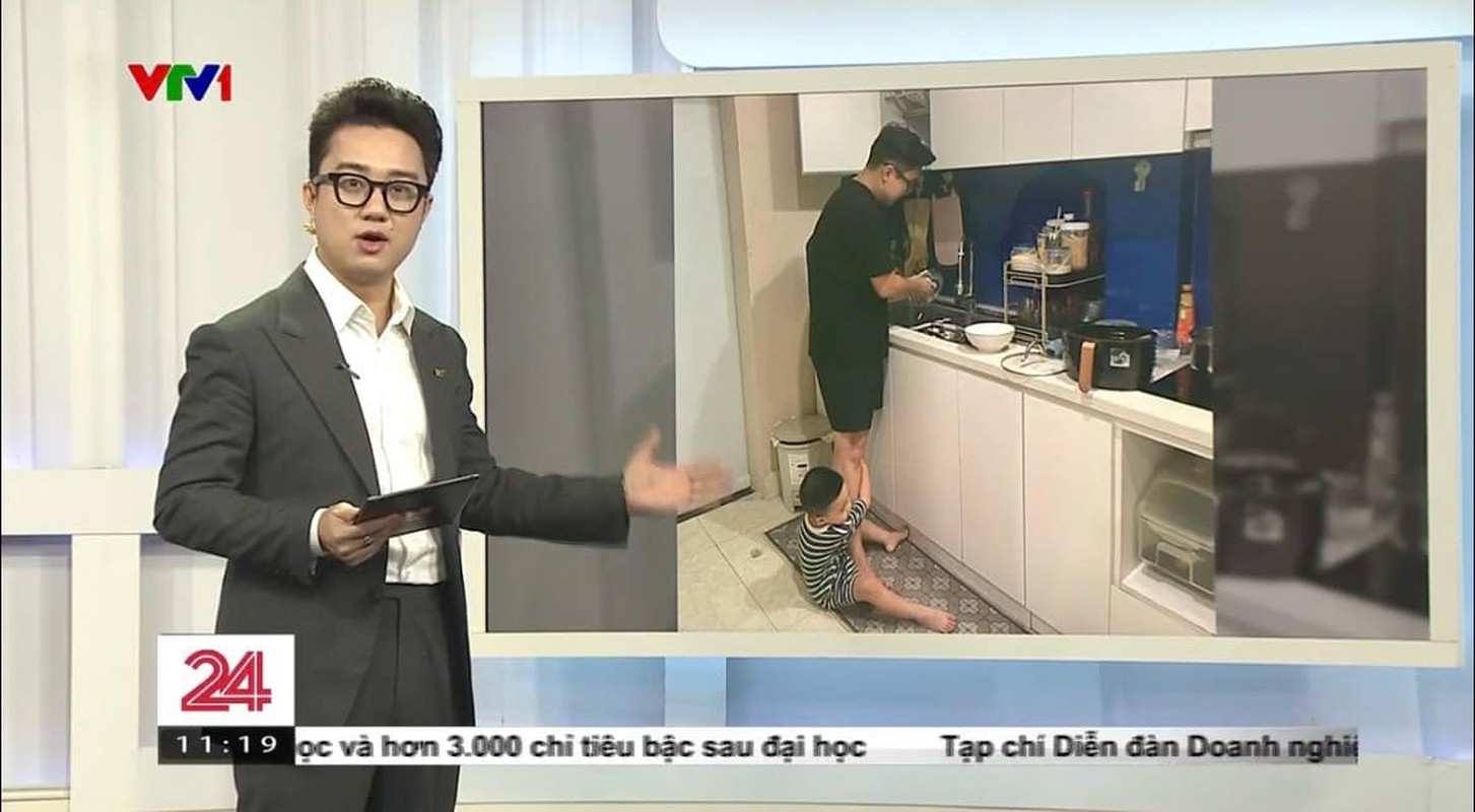 View - 	Nam MC gây sốt khi khoe ảnh rửa bát cho vợ trên sóng VTV