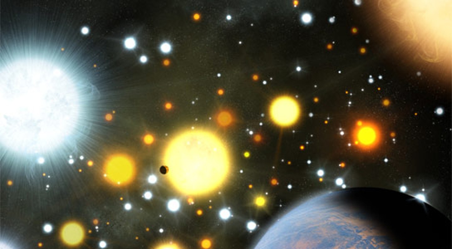 Phat hien 4 ngoai hanh tinh quay quanh ngoi sao HR 8799