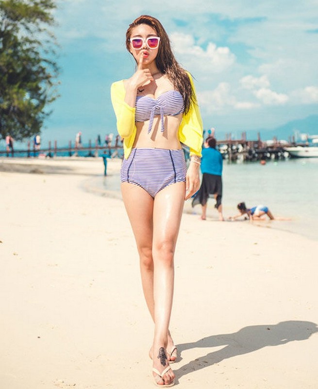 Meo chon bikini chuan thoat dang cho co nang beo bung