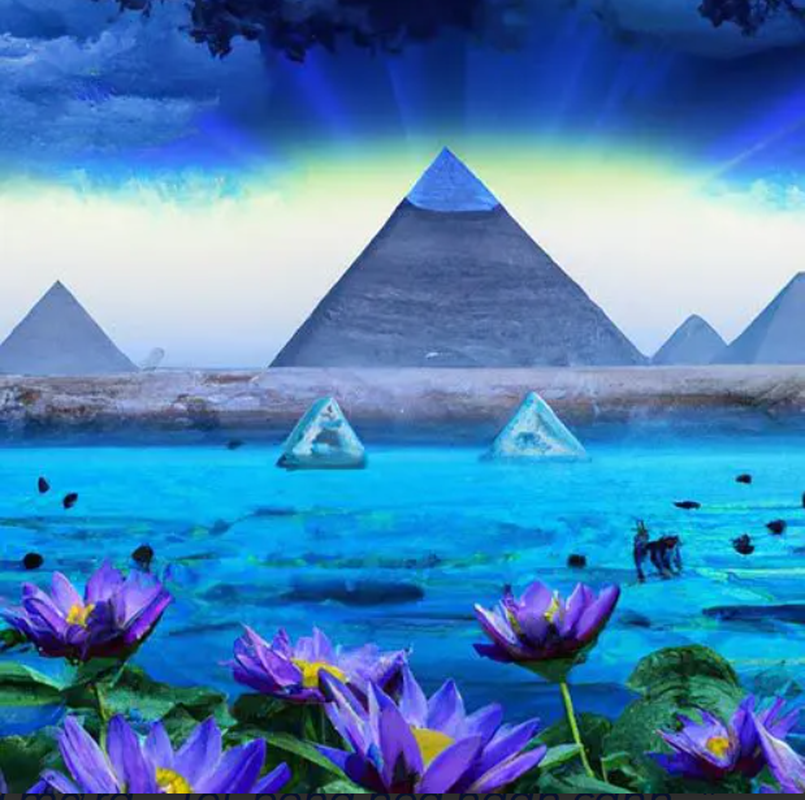 Su that ky di ve hoa sen xanh phu tren thi the Pharaoh Ai Cap-Hinh-12
