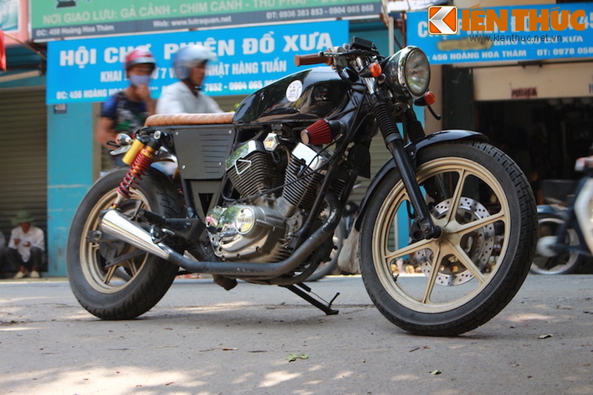 Xe nat bien hinh cafe racer cuc doc cua sinh vien Ha Noi