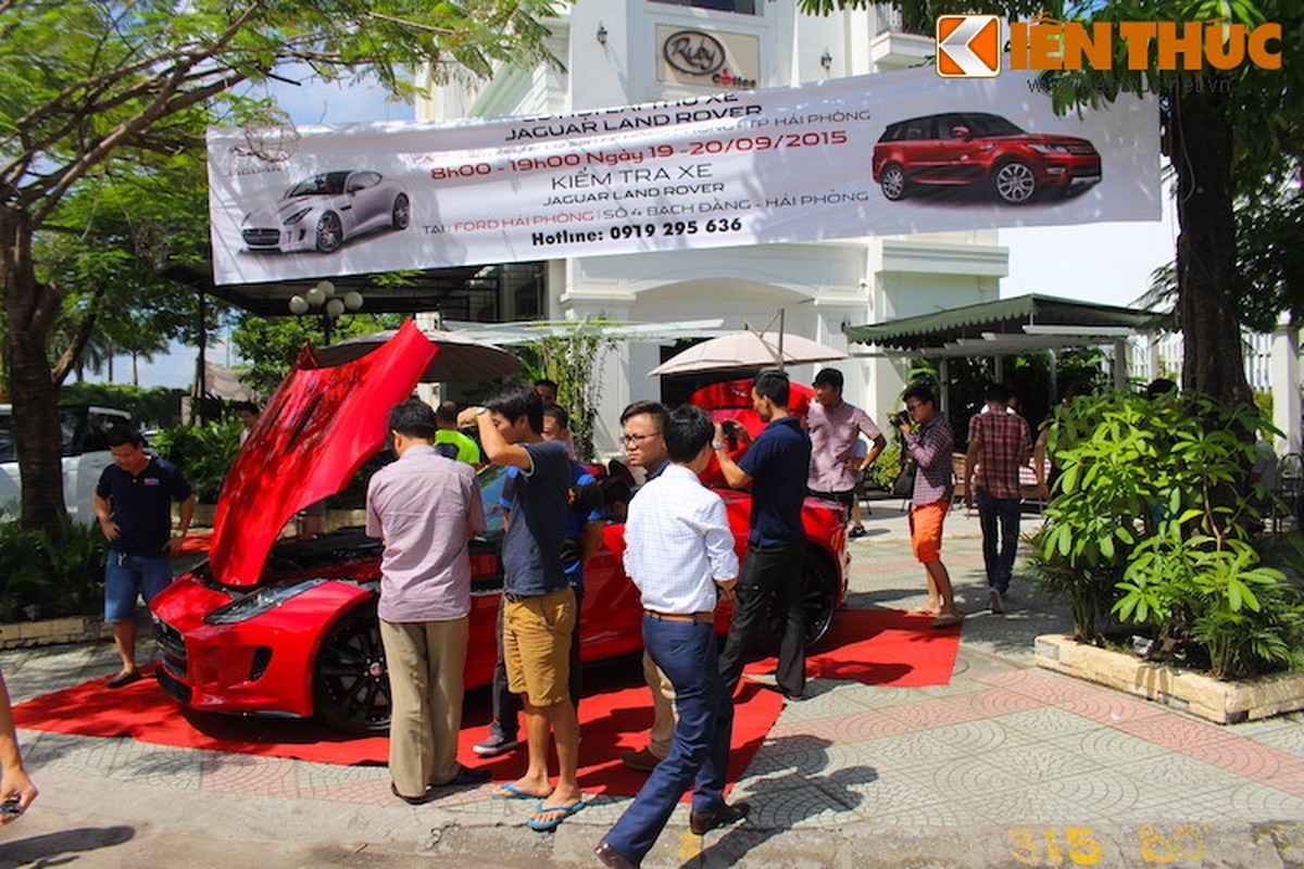 Dan xe sang tien ty Jaguar Land Rover xuat hien tai Hai Phong