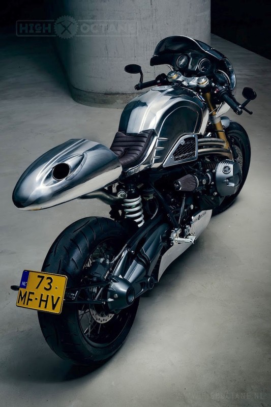 Loa mat truoc BMW R nine T cafe racer crom 