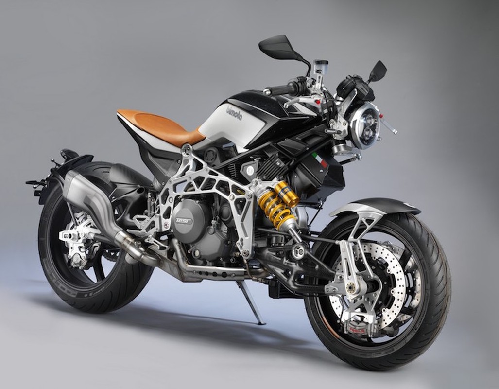 Ra mat moto voi he thong lai cuc “doc” Bimota Tesi 3D