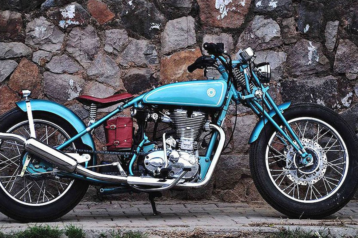 Royal Enfield Classic “bien hinh” bobber co dien loi cuon-Hinh-3