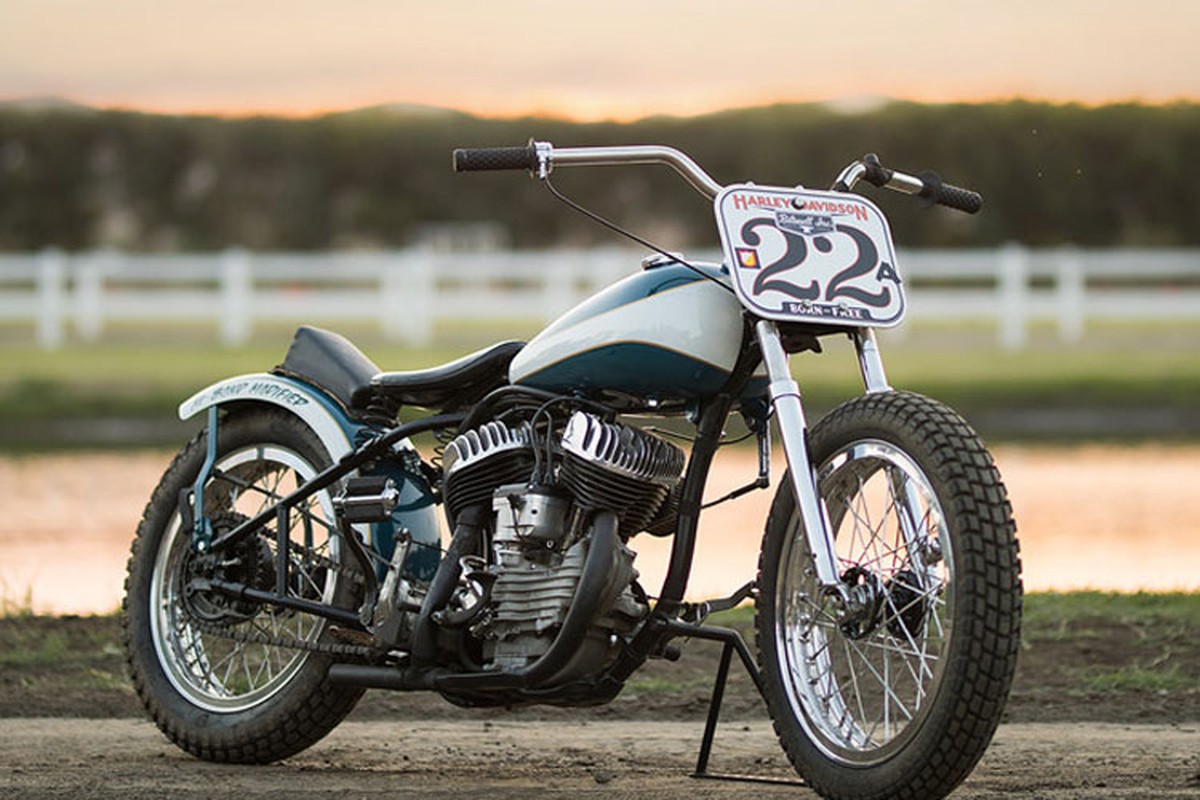 Choang voi xe moto Harley-Davidson WLA do Flat Tracker