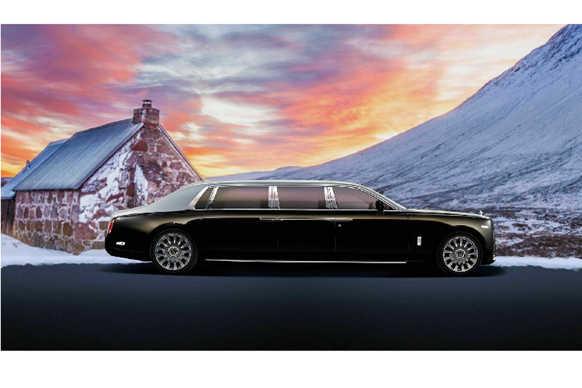 Xe sang Rolls-Royce Phantom VIII trieu do, do limousine sieu dai