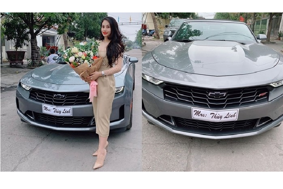 “Soai ca” Quang Ninh tang vo Chevrolet Camaro mui tran hon 3 ty