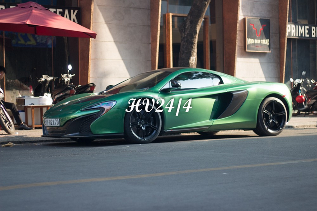 Chong Diep Lam Anh khoac ao “tac ke” cho sieu xe McLaren 650S-Hinh-2