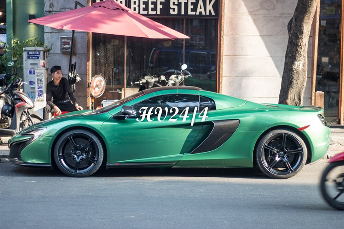 Chong Diep Lam Anh khoac ao “tac ke” cho sieu xe McLaren 650S-Hinh-3