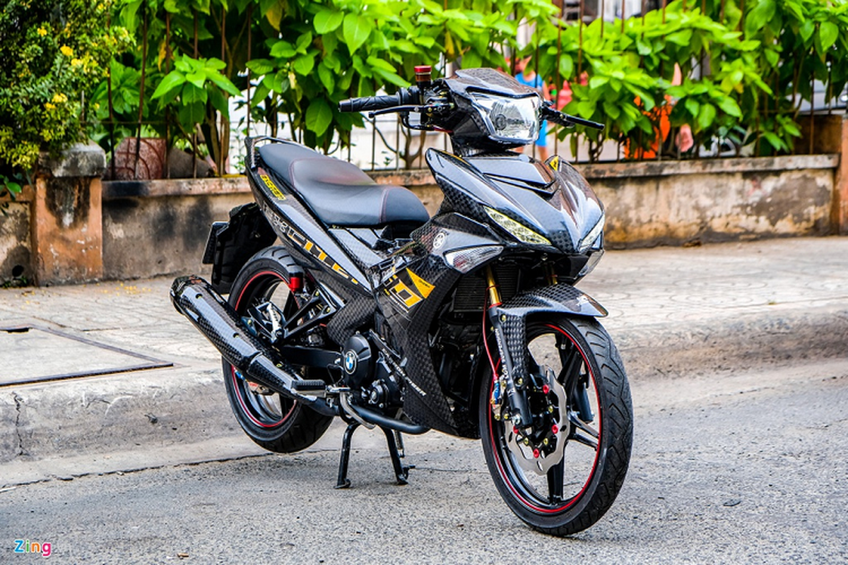 Yamaha Exciter 150 do carbon, phu kien tram trieu o Sai Gon-Hinh-12