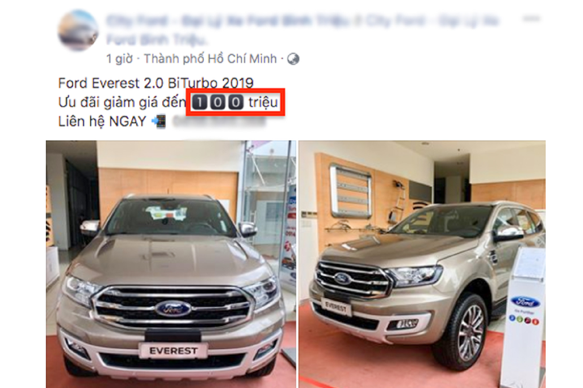 Tiep buoc Fortuner, Ford Everest giam toi 100 trieu tai Viet Nam-Hinh-2