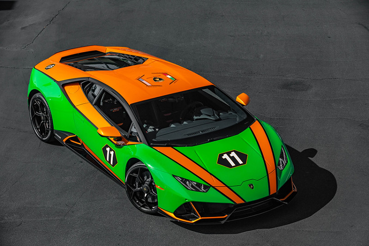 Chi tiet sieu xe hang hiem Lamborghini Huracan EVO GT Celebration