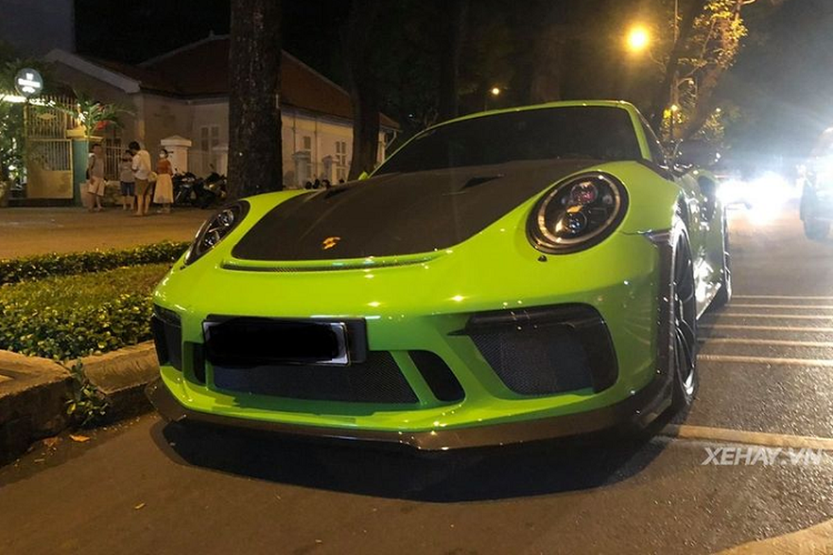 “Mat mat” voi Porsche 911 GT3 RS Lizard Green tren pho Sai Gon-Hinh-2