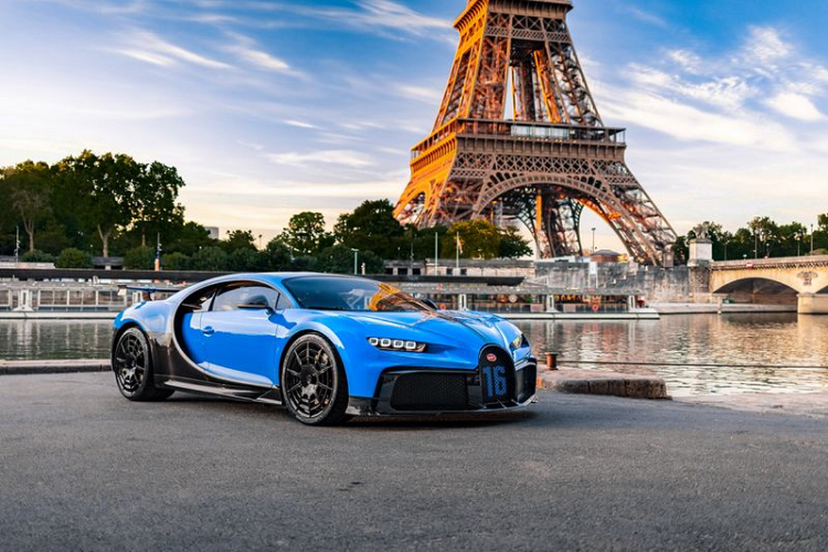 Sieu xe Bugatti Chiron Pur Sport se “luu dien” khap chau Au