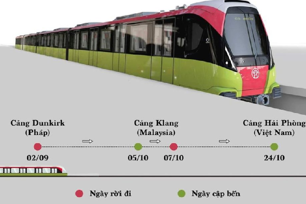 Xe dau keo van chuyen doan tau tuyen metro Nhon- Ga Ha Noi-Hinh-12