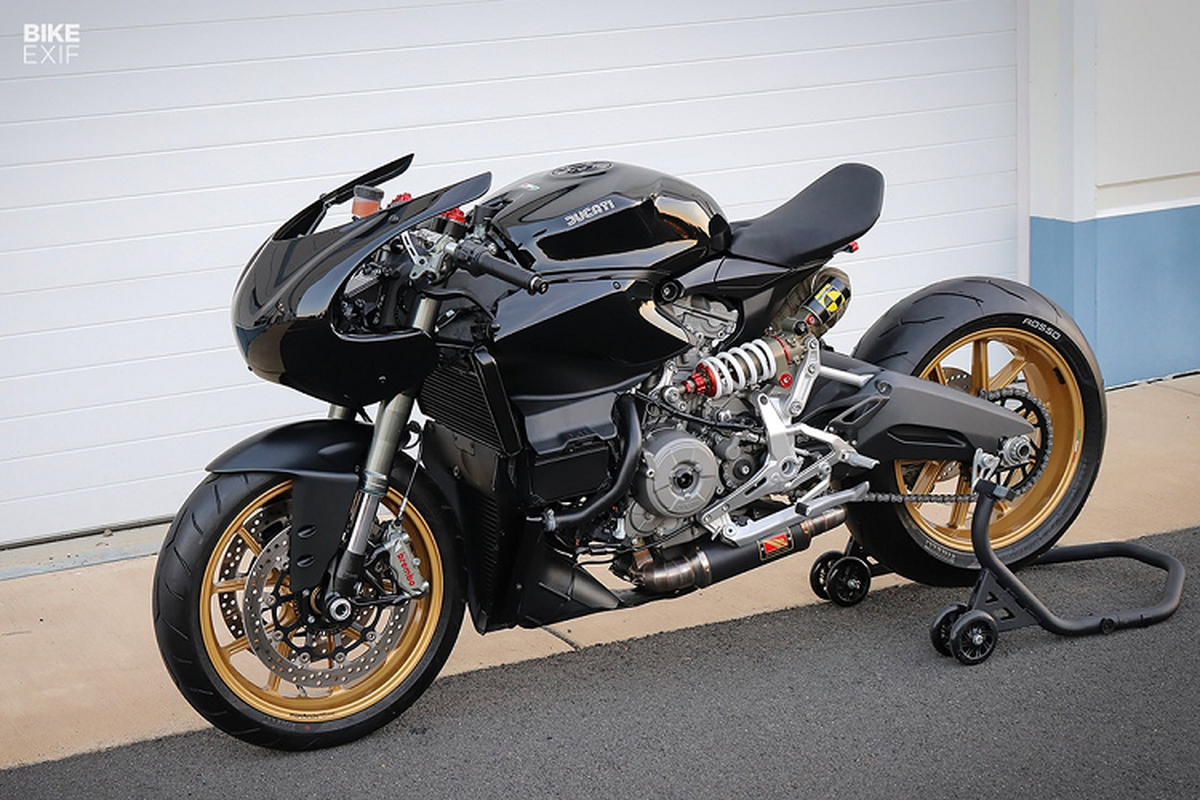 Ngam Ducati 959 Panigale do phong cach cafe racer 