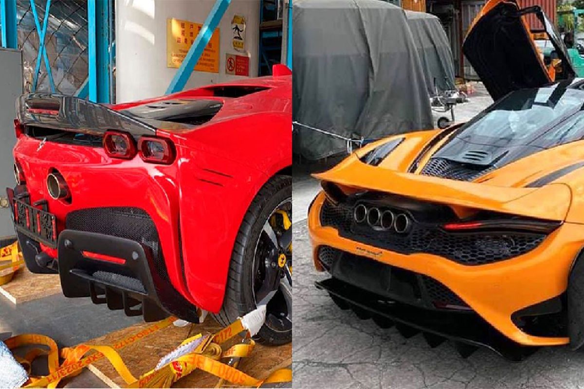 Nu 9x Sai Gon tau bo doi Ferrari SF90 Stradale va McLaren 765LT