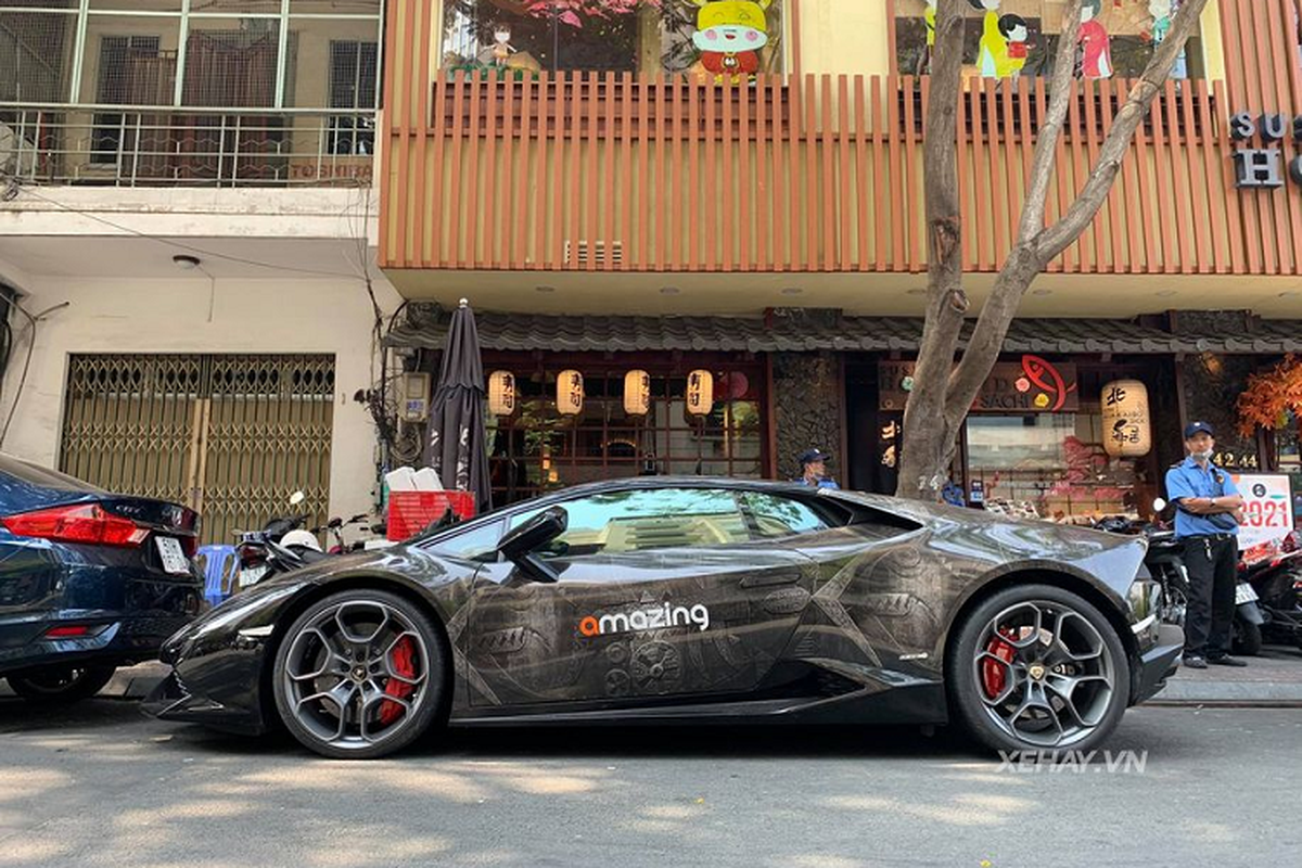 Sieu xe Lamborghini Huracan voi “bo canh” hoa van doc nhat Sai Gon-Hinh-2