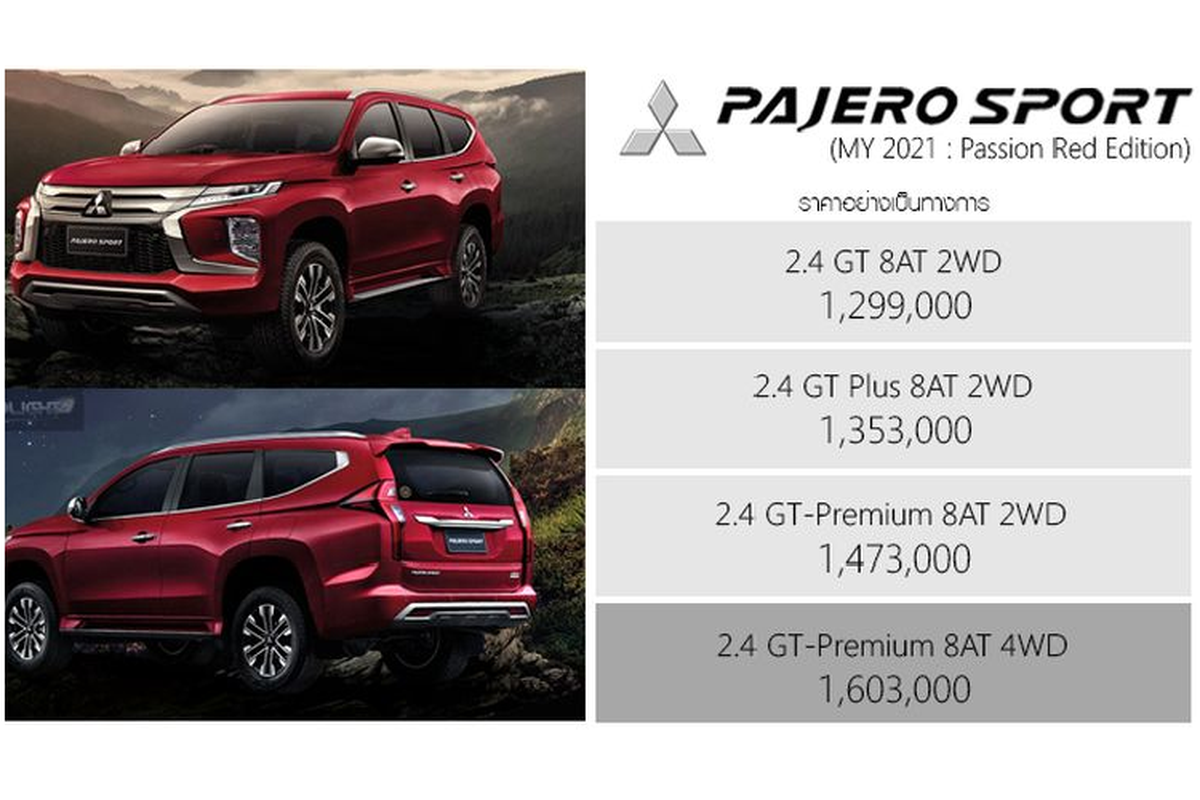 Mitsubishi Pajero Sport 2021 Passion Red, tu 971 trieu dong-Hinh-2