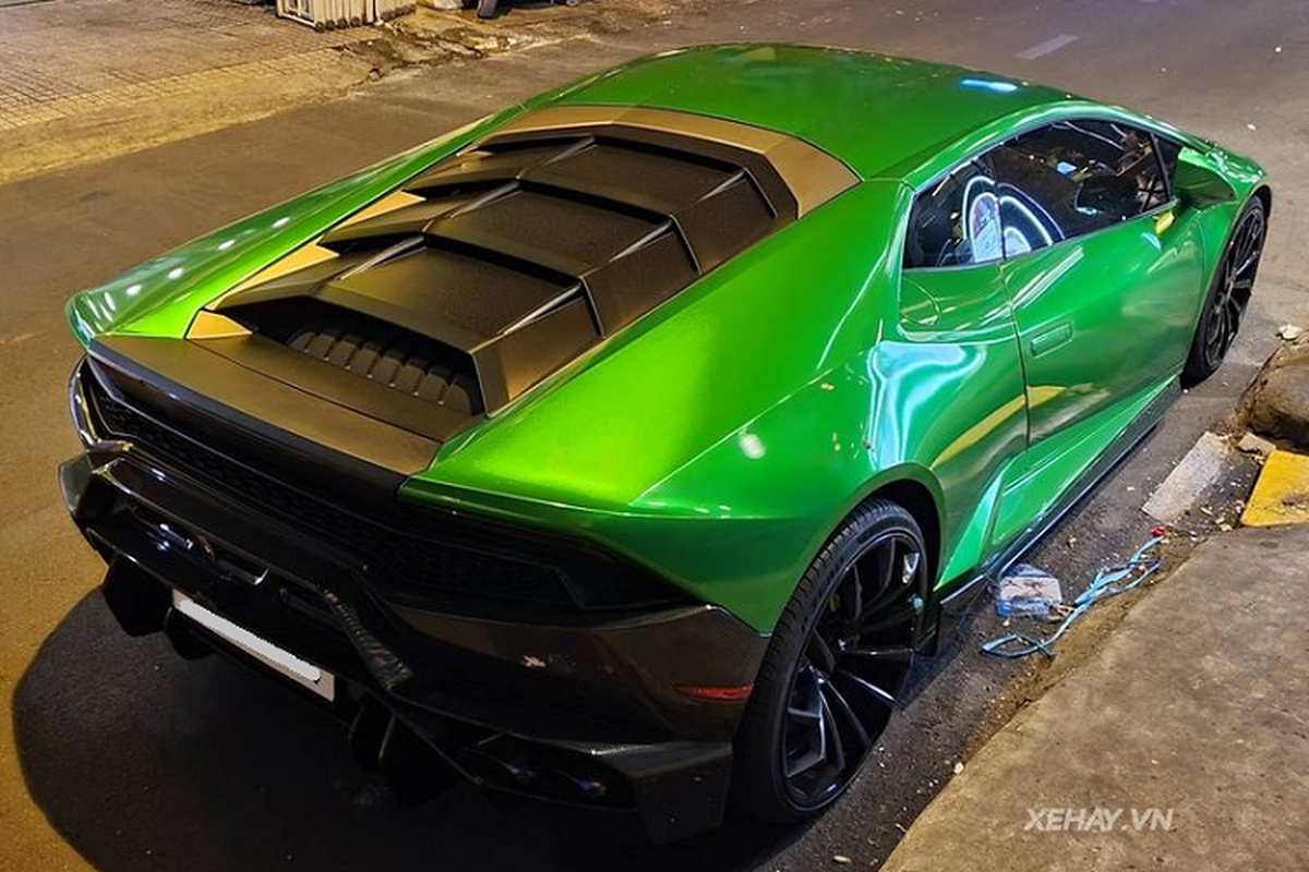 Sieu bo Lamborghini Huracan xanh la “di guoc” Forgiato tai Sai Gon-Hinh-2